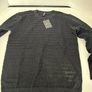 Giruns textured men's long-sleeve crewneck sweater size L